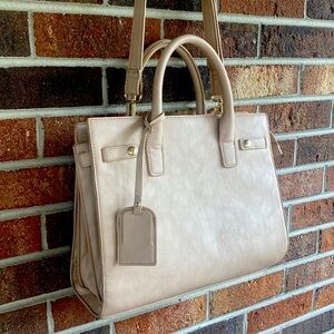 Kaari Blue Light Tan Professional Handbag/Shoulder Bag